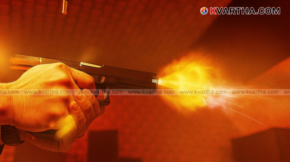 Scene of shooting in Batala, Punjab.