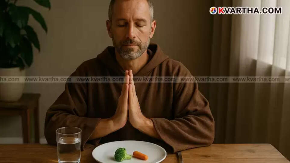 A person meditating, symbolizing the mental benefits of the monk fast.