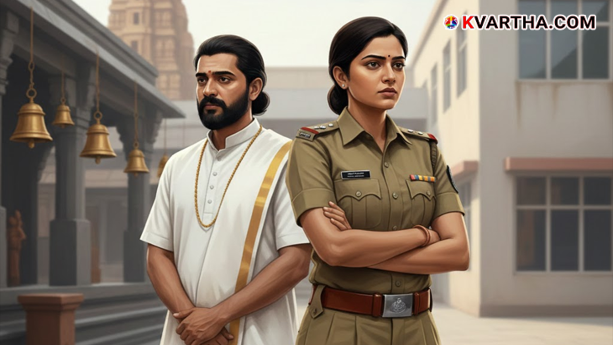 Representational image of a woman police officer and family court