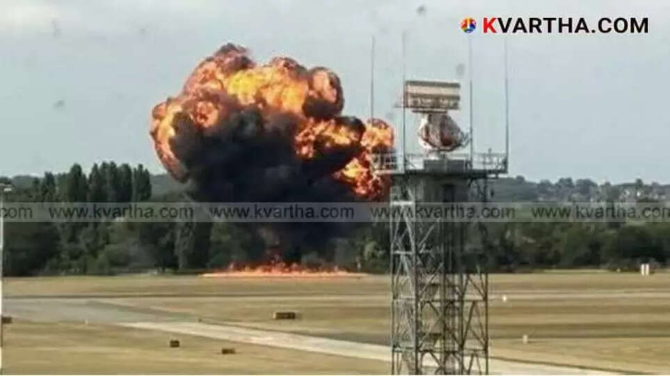 Aircraft Crashes and Bursts into Flames After Takeoff in Britain