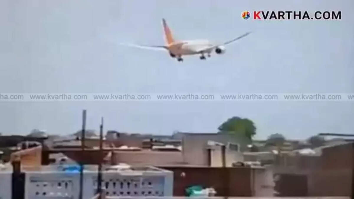 Visuals from the Ahmedabad plane crash site.