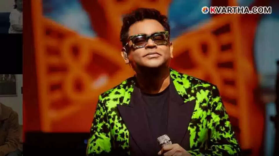 Image of AR Rahman composing music.