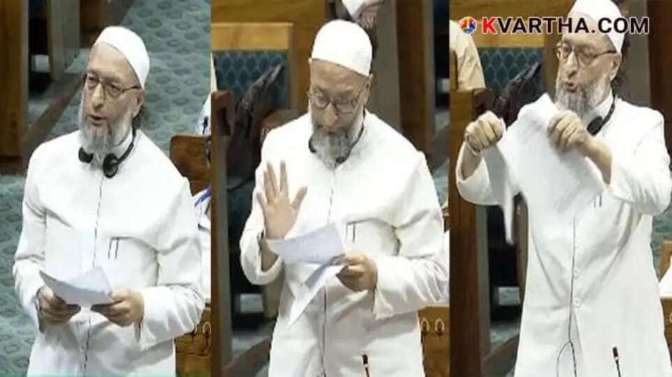 Owaisi Tears Waqf Bill in Lok Sabha, Calls it a Declaration of War Against Muslims