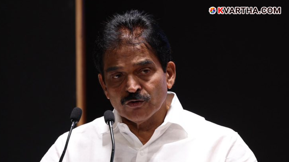 KC Venugopal MP addressing the media regarding the Kerala government's recruitment policies