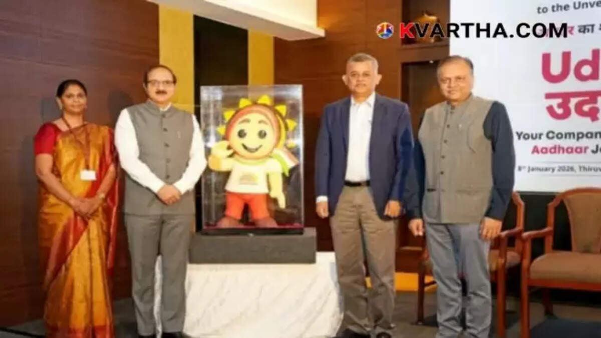 Official Aadhaar mascot Udai designed by Arun Gokul