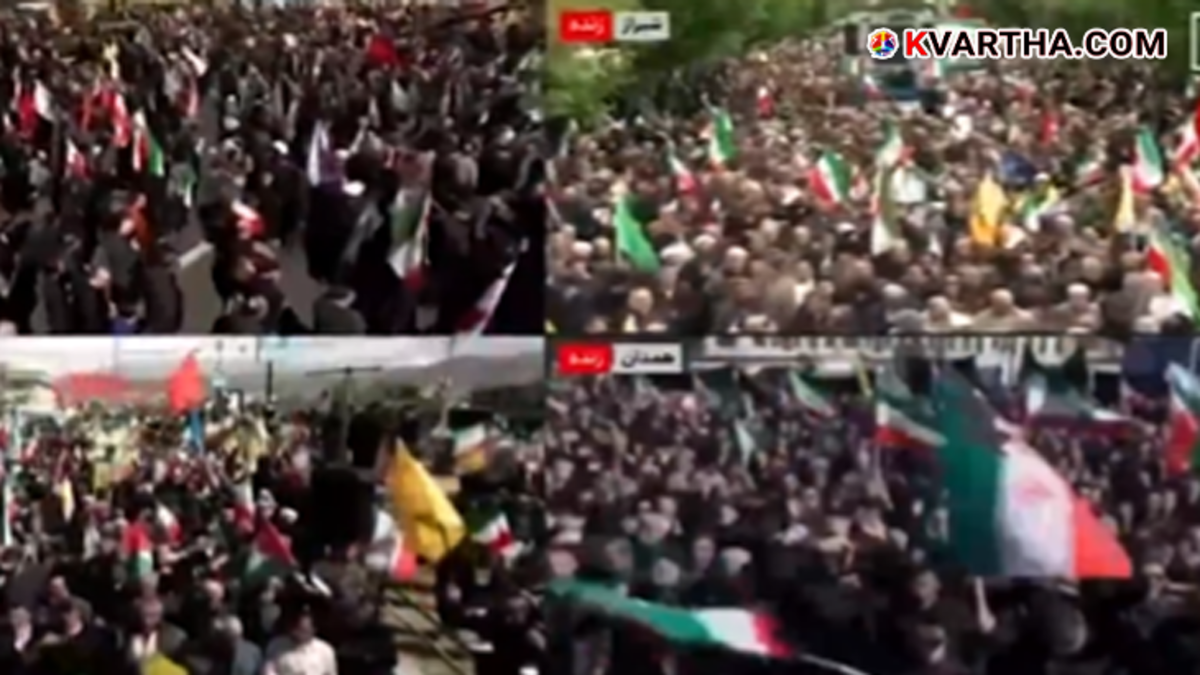 A symbolic scene from Iran's Supreme Leader's Arbaeen mourning procession.