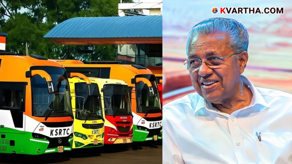 KSRTC bus with passengers, symbolizing the historic revenue achievement.