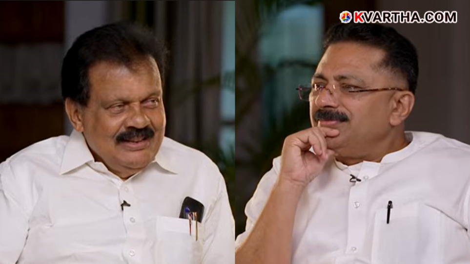  N.A. Nellikkunnu and K.T. Jaleel conversing during the Sabha TV interview.