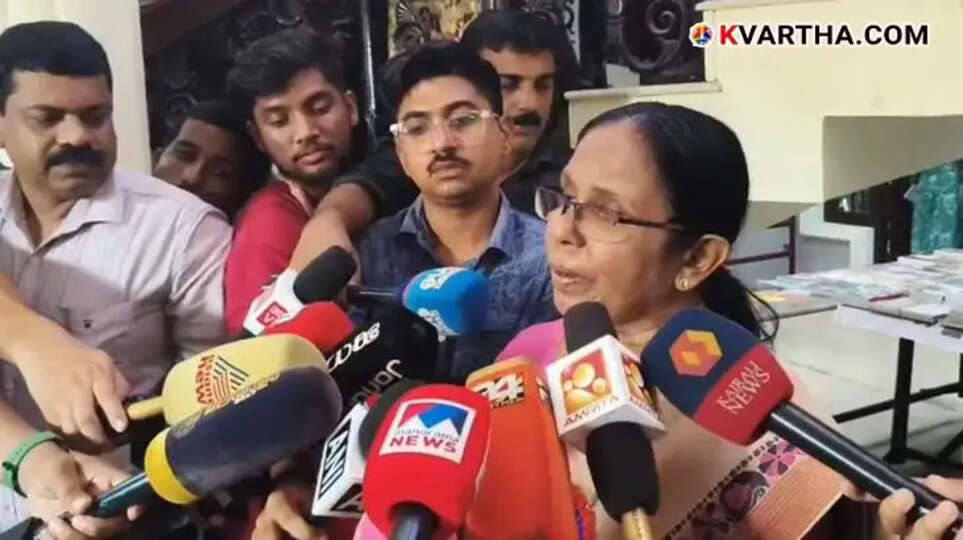 No Ban on Sreemathy Teacher, Media Reports Baseless, Says K.K. Shailaja.