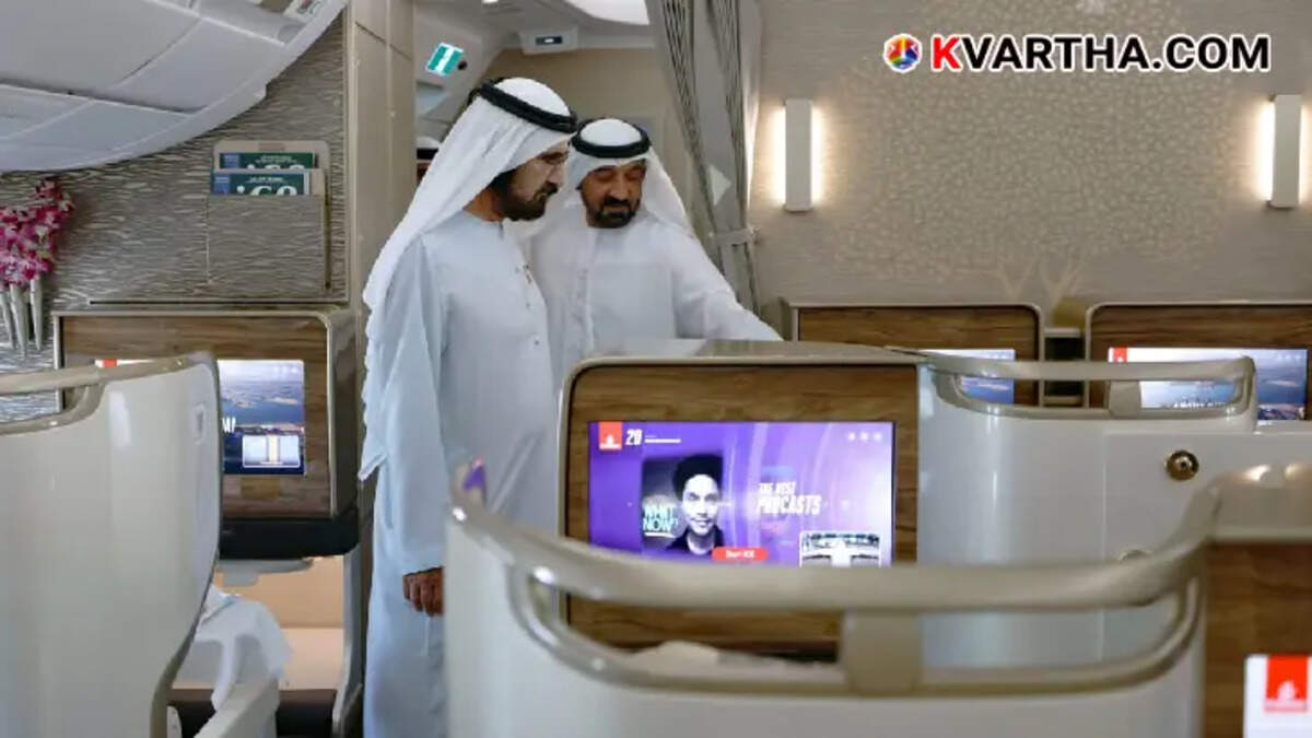 emirates airlines new airbus a350 welcomed sheikh mohammed