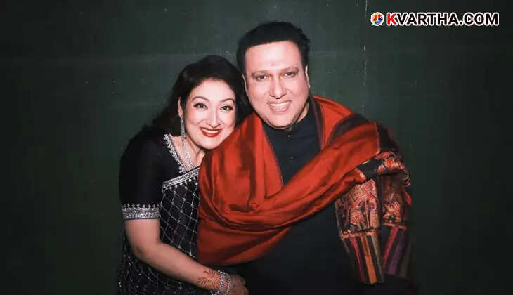 A photo of Bollywood actor Govinda and his wife Sunita Ahuja.
