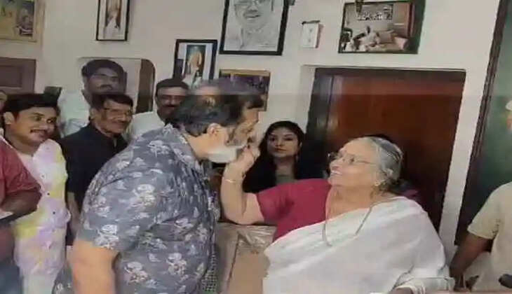 Union minister Suresh Gopi meets E K Nayanar's family on his first visit to Kerala back from Delhi, Kannur, News, Suresh Gopi, Politics, Visit, Demand, Kerala News