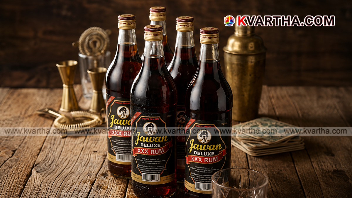 Bottles of Jawan rum.