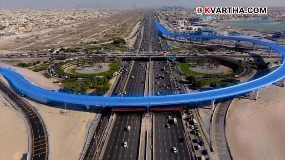 Dubai's new bridge connecting Hessa and Al Khail Roads