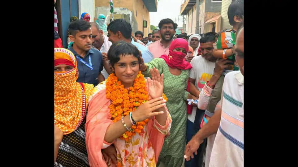 Vinesh Phogat Wins Haryana Seat, Defeats BJP Rival
