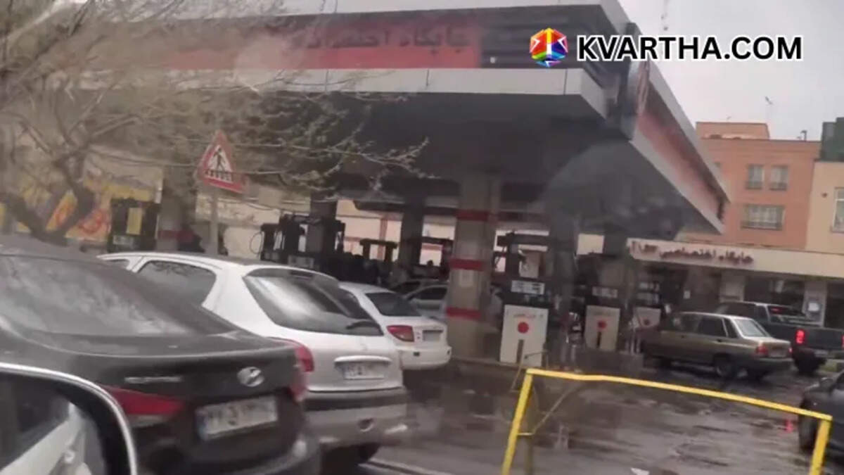 Long queues at gas stations in Tehran amid Iran war