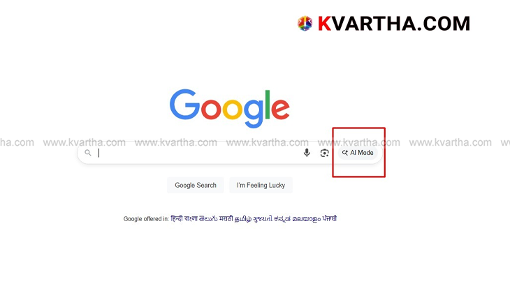 Google AI Mode doodle on homepage