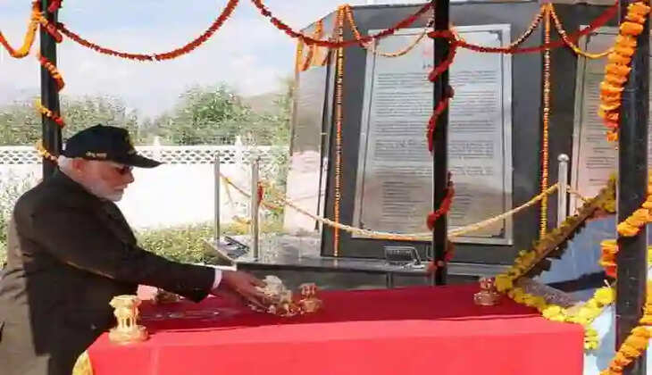 25th anniversary of Kargil victory: PM Narendra Modi pays homage to war heroes in Ladakh, New Delhi, News,  Kargil victory, 25th anniversary, PM Narendra Modi, Homage, Politics, National News 