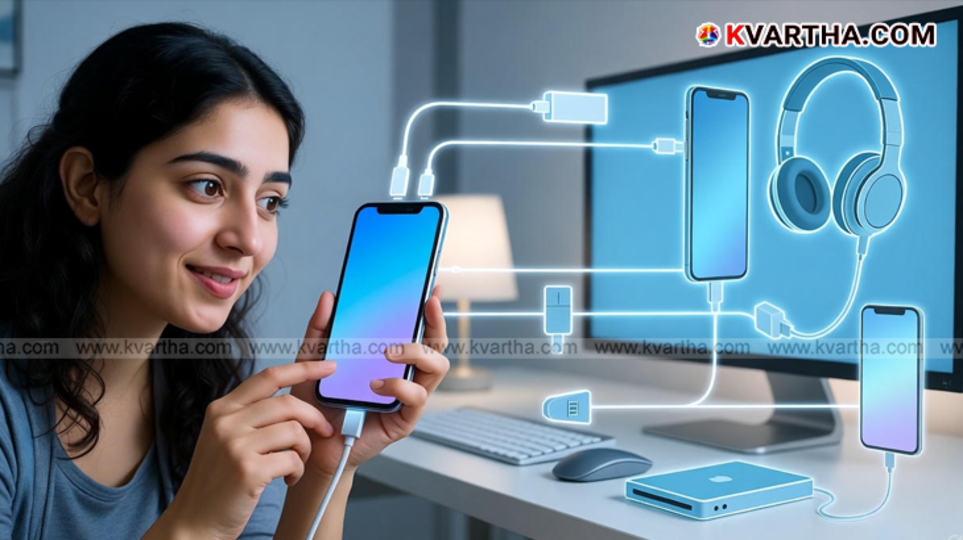 USB Type-C port in a modern smartphone