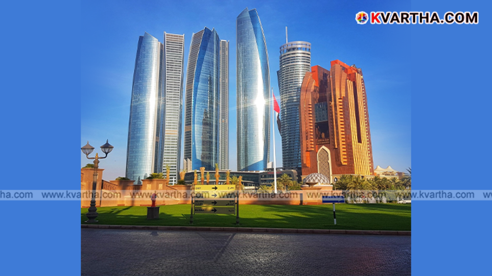 Driverless cargo vehicle on a city road in Abu Dhabi.