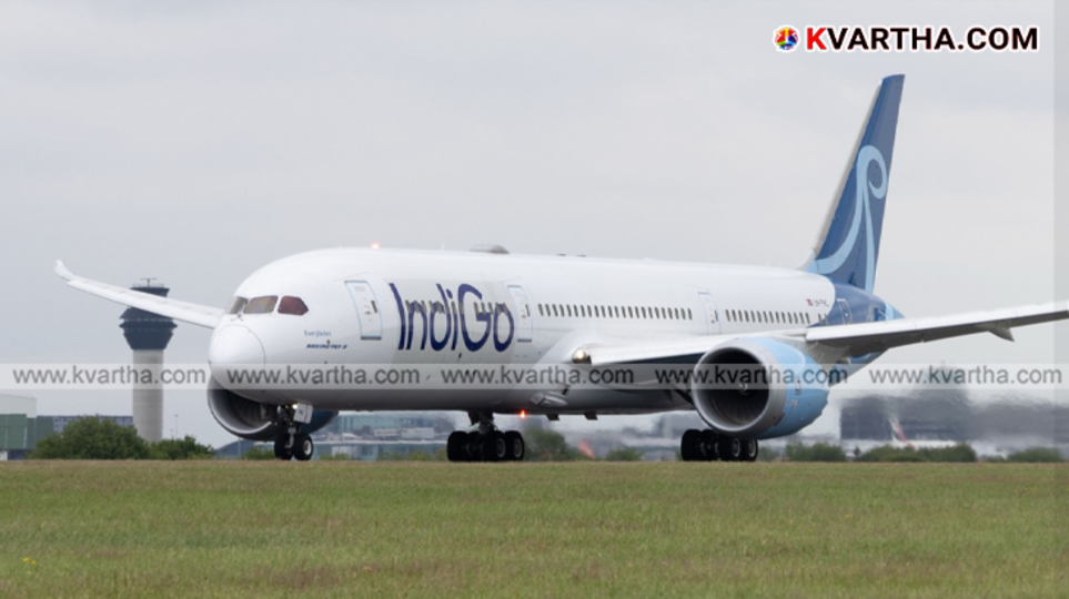 Crowd of passengers waiting at an IndiGo booking counter at the airport.