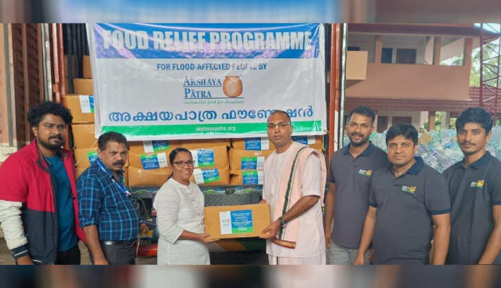 wayanad distributes akshayapatram meal kits