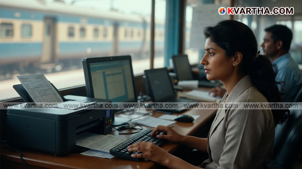 A symbolic image depicting the IRCTC ticket booking portal and railway agent registration process.&nbsp;