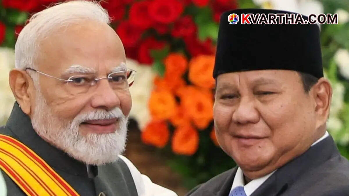PM Narendra Modi with Indonesian President Prabowo Subianto