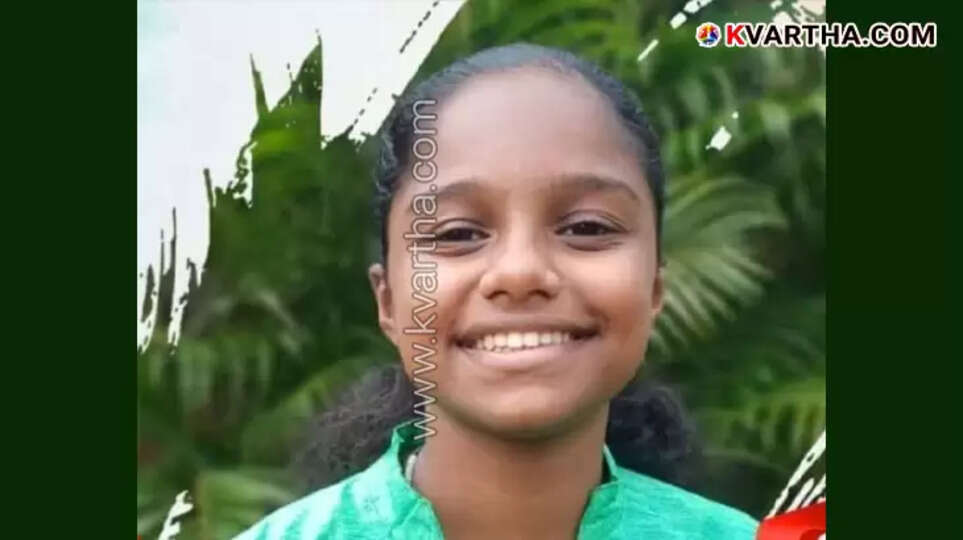 Image of Alena, the ninth-grade student who drowned in Payyavoor river.