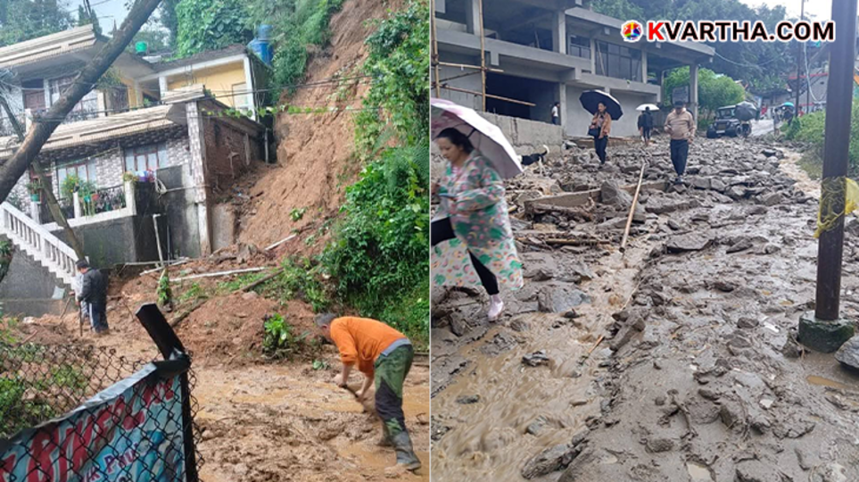 Collapsed Dhudia iron bridge over Balason River