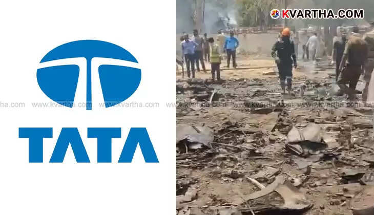 Debris and rescue operations at Ahmedabad plane crash site.