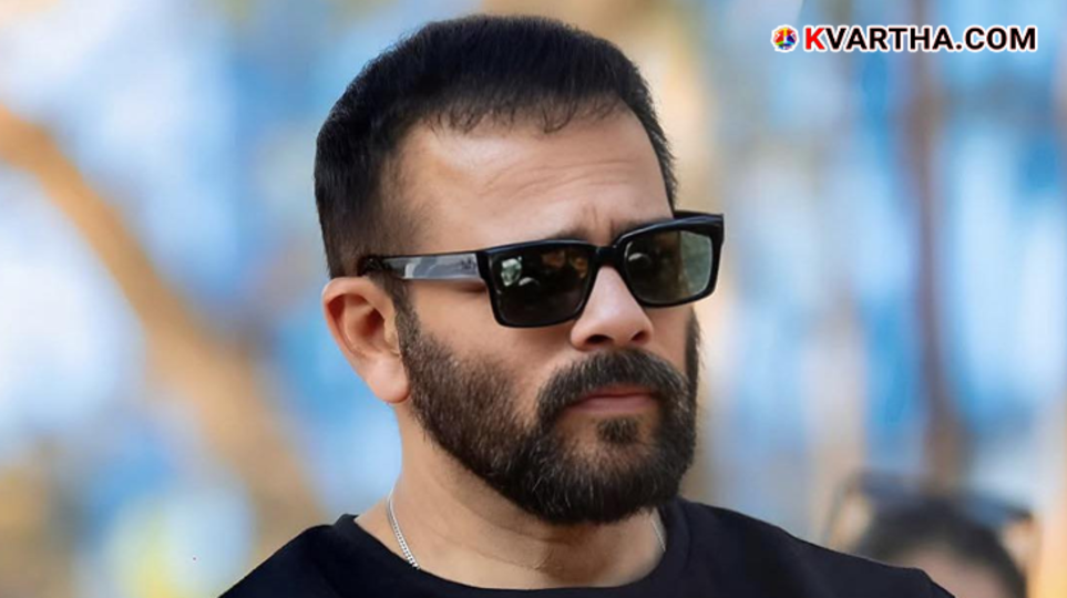 A symbolic scene of the shooting at director Rohit Shetty's residence and the suspect arrested by the police.