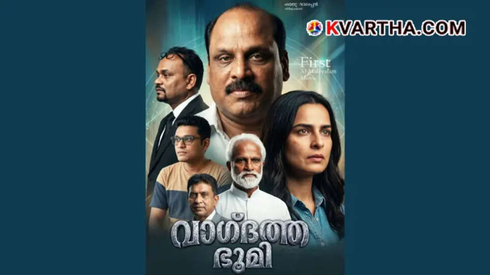 Movie poster representation of the first full-length Malayalam AI film Vaagdatha Bhoomi