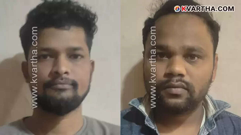 Two men arrested in Kannur for liquor theft.