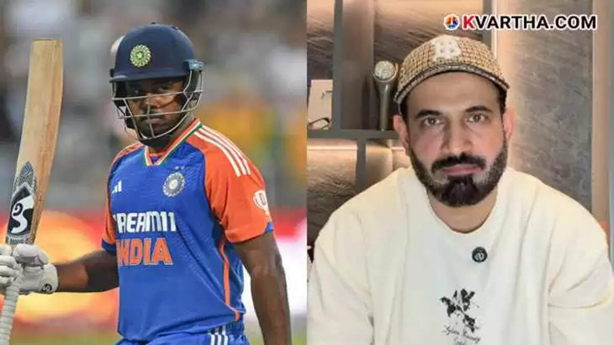 Image of Sanju Samson and Irfan Pathan.