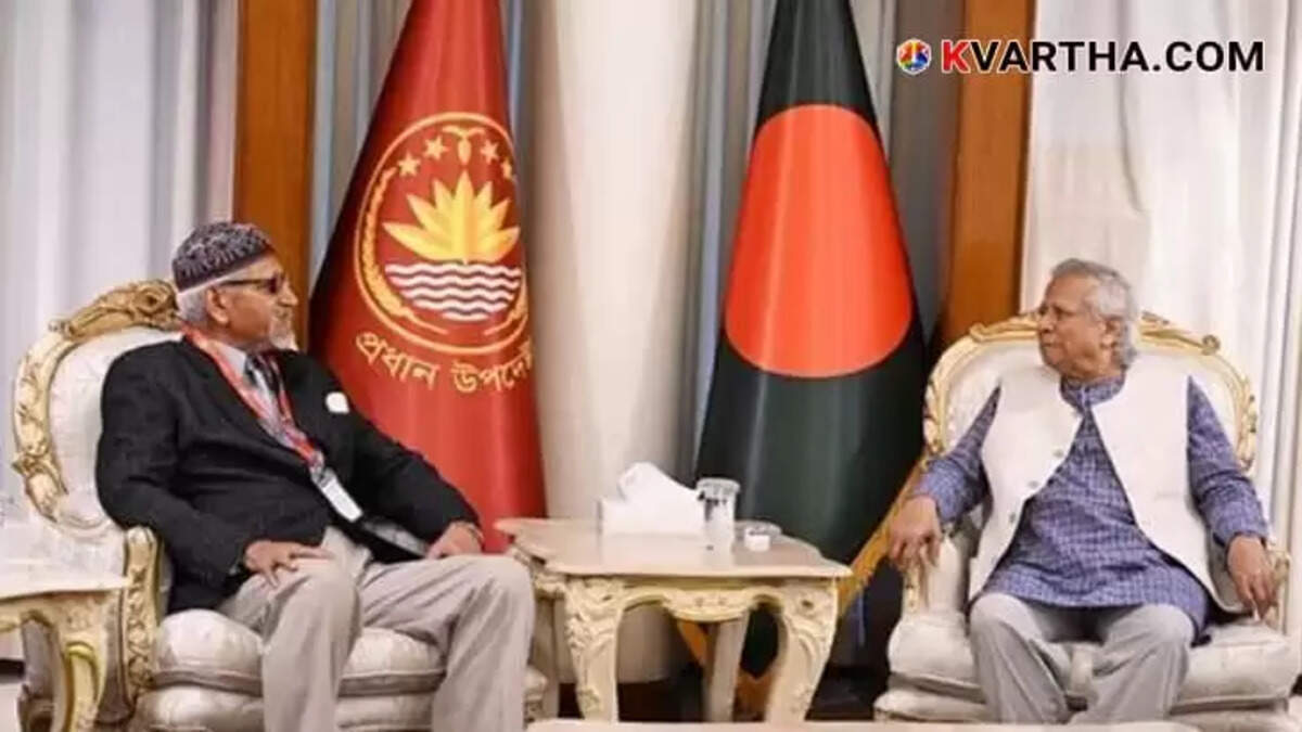 ALM Fazlur Rahman with Chief Adviser of Bangladesh's interim government Muhammad Yunus