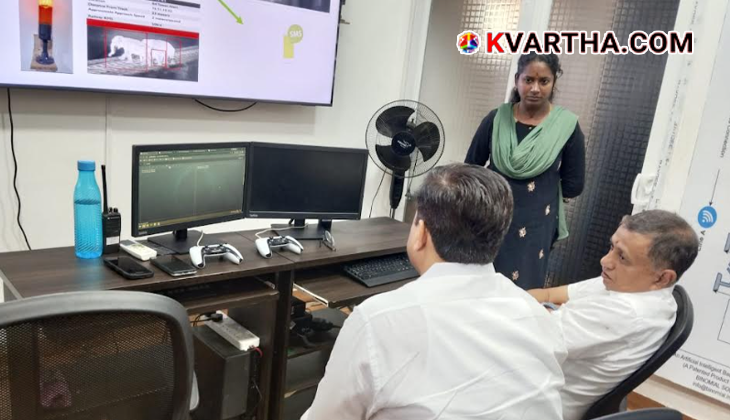 Southern Railway Additional General Manager Vipin Kumar inspecting the Palakkad-Madukkarai railway route.