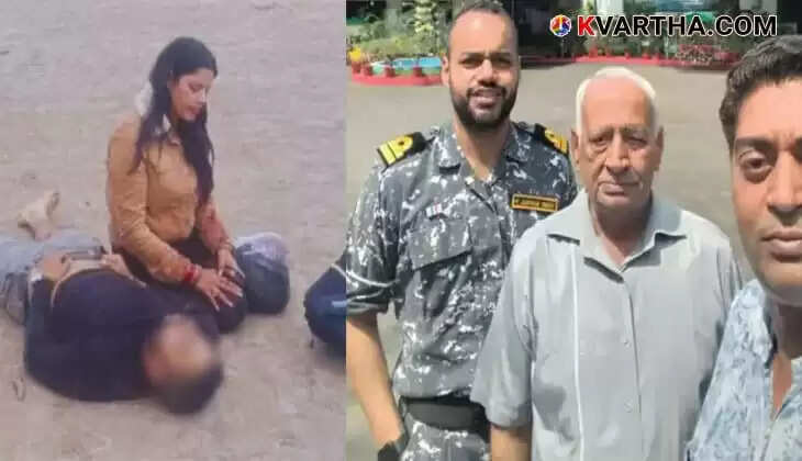 Himanshi weeping beside the body of her husband Vinay, who was killed in the Pahalgam terror attack.