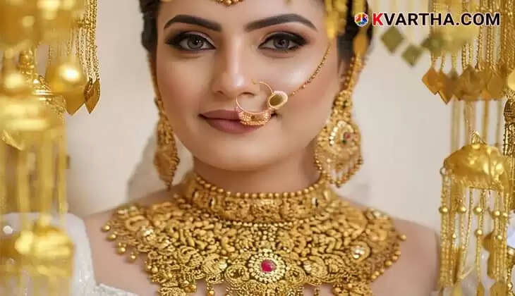  Bride Representing Gold Price Soars to Record High in Kerala