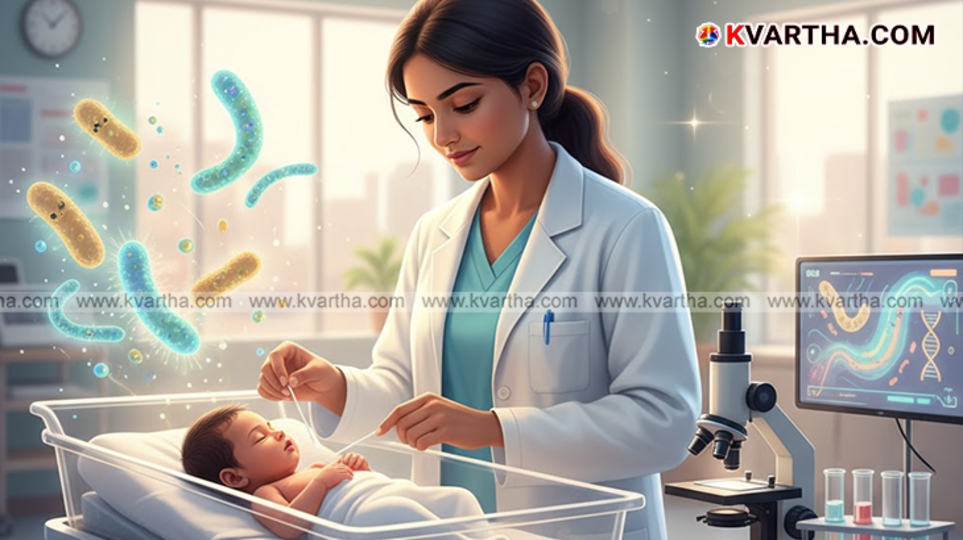 Image of a newborn baby's first stool.