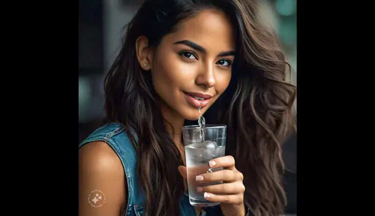 A glass of warm water