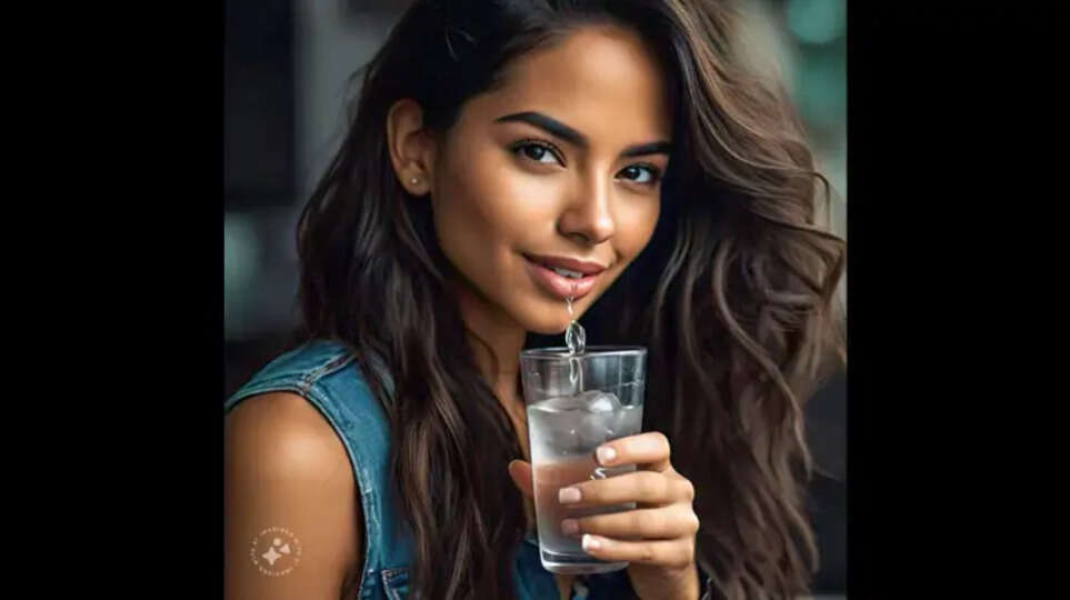 A glass of warm water