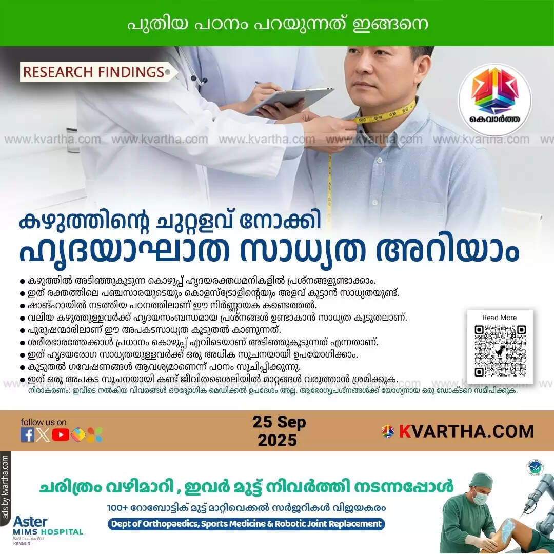 A person measuring their neck circumference, symbolizing a new method for heart health assessment.