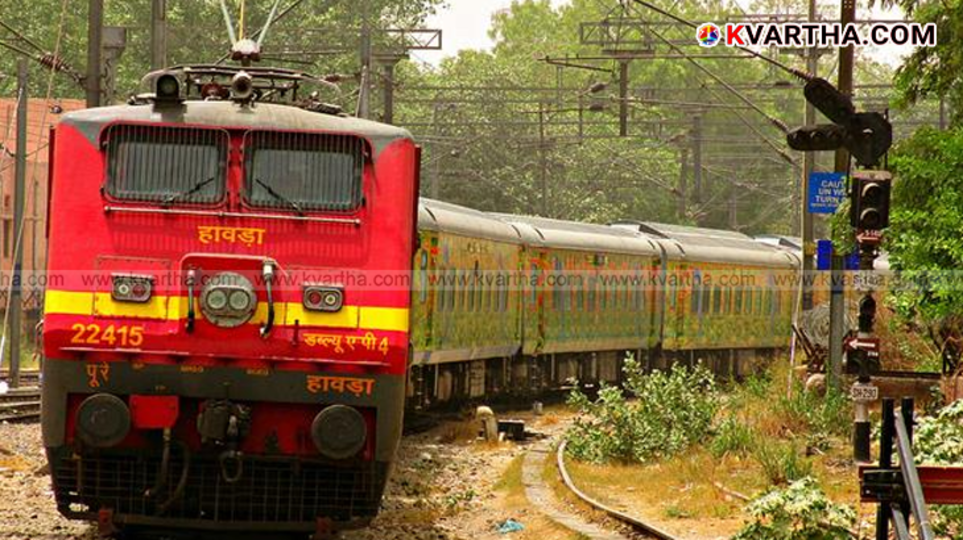 Train running fast on Konkan Railway track after monsoon restrictions are lifted