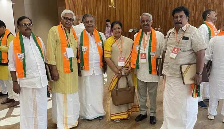 BJP leader E. Krishnandas at a party event