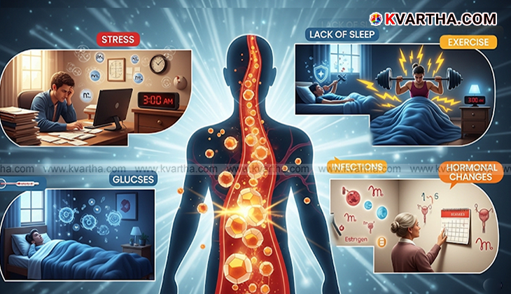 A photo of a glucose meter showing high blood sugar levels.