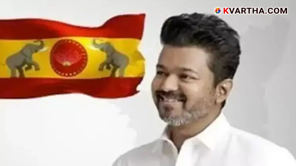 An iconic image from the election campaign of actor Vijay and Tamil Vetri Kazhagam (TVK).