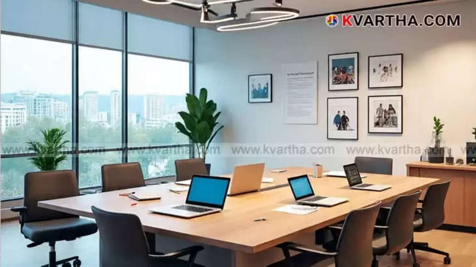 Illustrative image of a modern collaborative workspace for innovation.