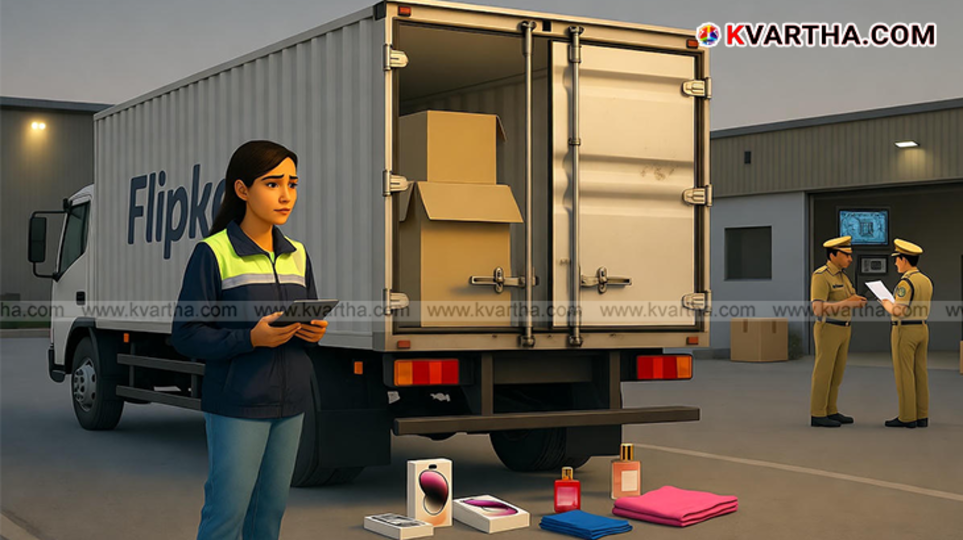 Flipkart logistics truck involved in major theft