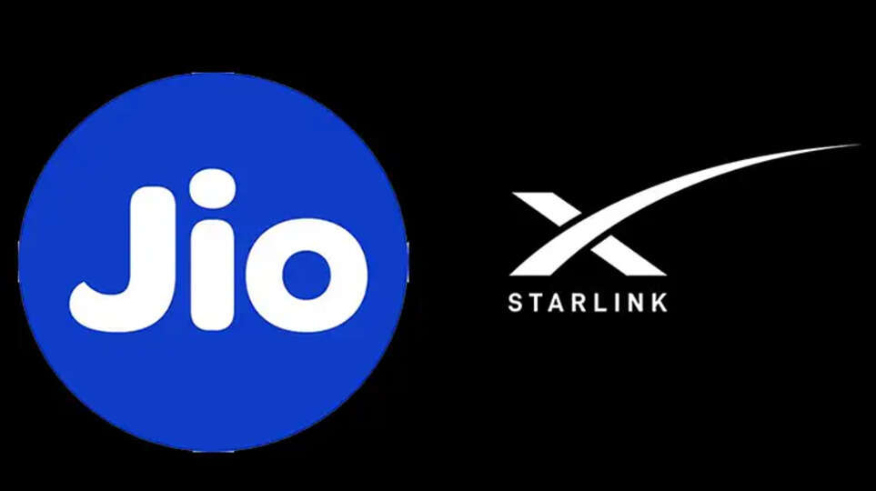 Reliance Jio and SpaceX Starlink partnership for satellite internet services in India.